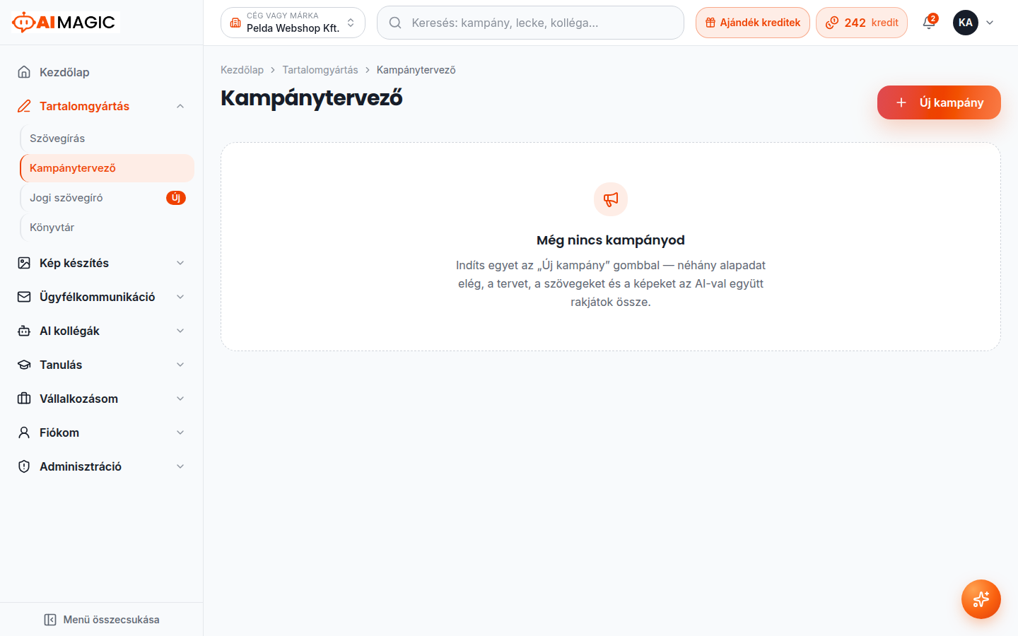 A Kampánytervező: kész poszt és hirdetéskreatívok a saját ajánlatból